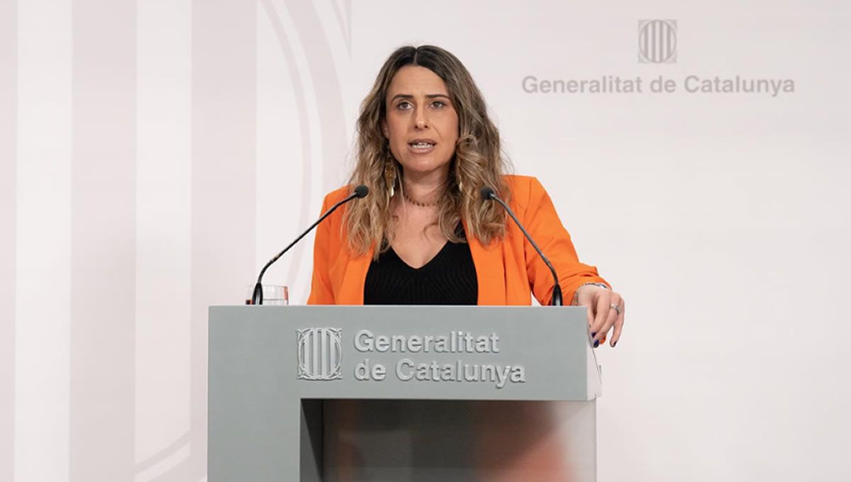 La portavoz del Govern, Patrícia Plaja, ha sido la encargada de anunciar la entrega de productos menstruales gratis en Cataluña. (Foto: EP)