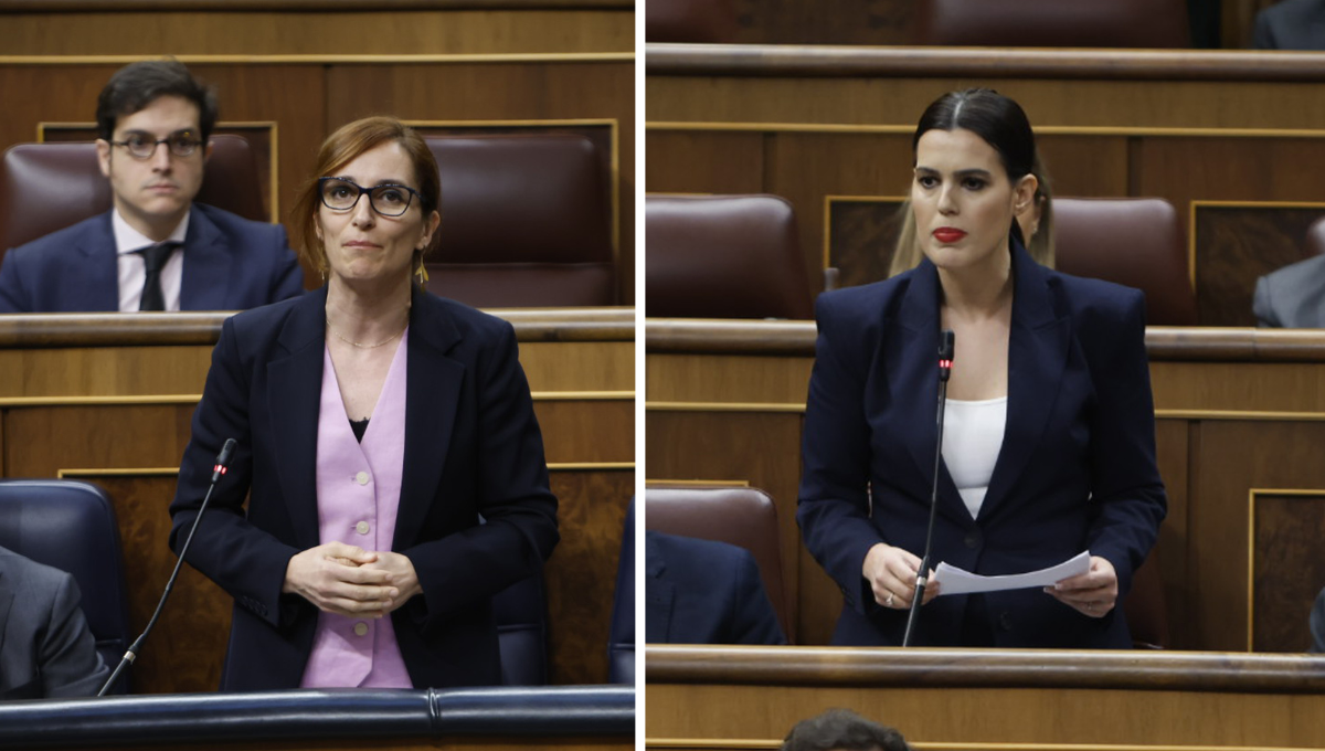 Mónica García y Miriam Guardiola en el Congreso de los Diputados