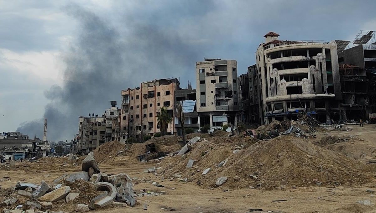 Edificios destruidos por el ejército israelí en Gaza (foto: EP) 