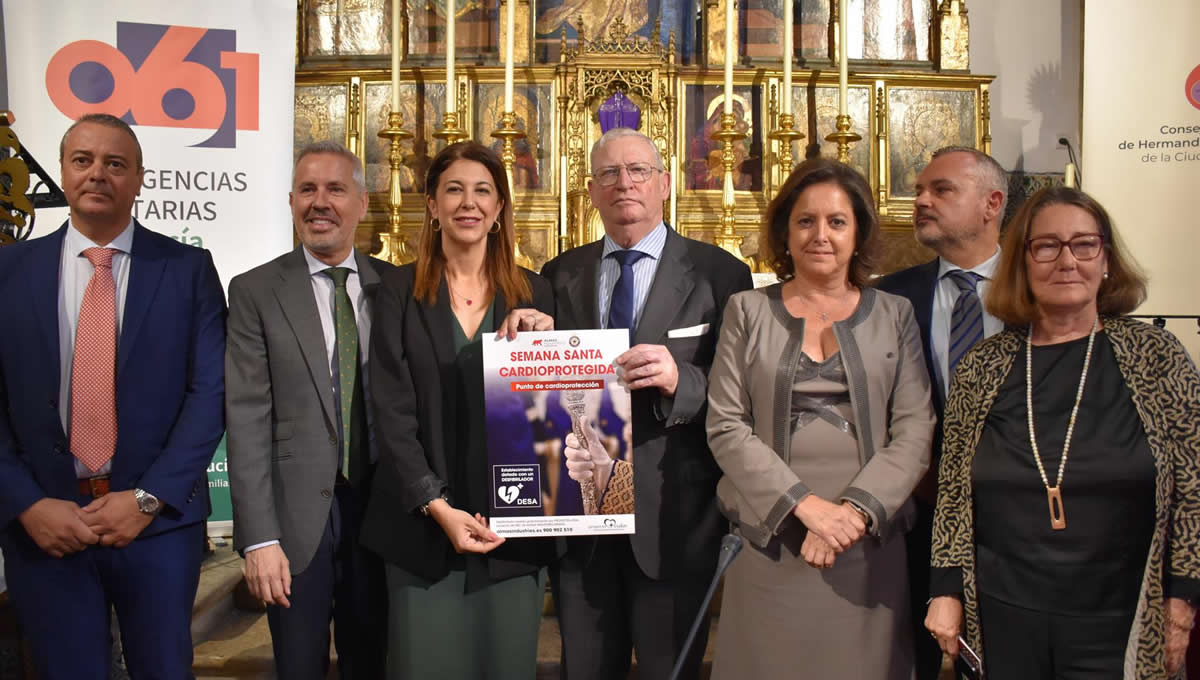 La consejera de Salud, Catalina García, en la presentación de la campaña Semana Santa de Sevilla cardioasegurada (Foto: Junta de Andalucía/EuropaPress)