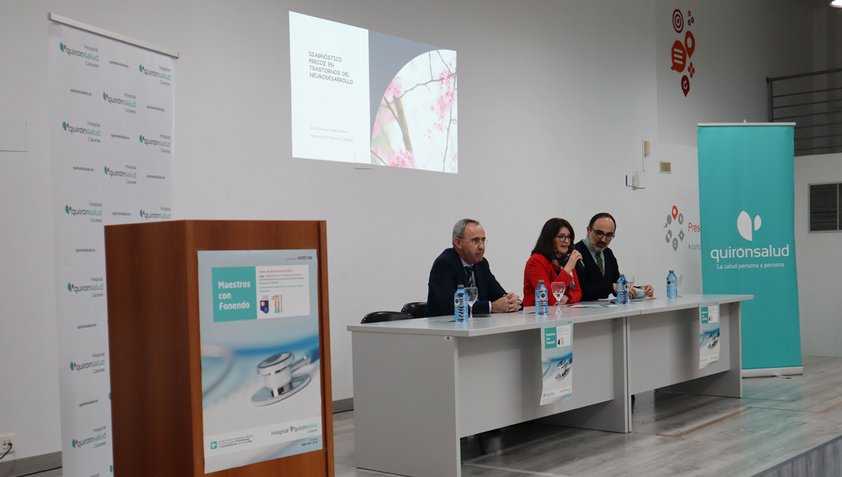 Presentación de las jornadas Hospital Quirónsalud Cáceres (Foto. Quirónsalud )