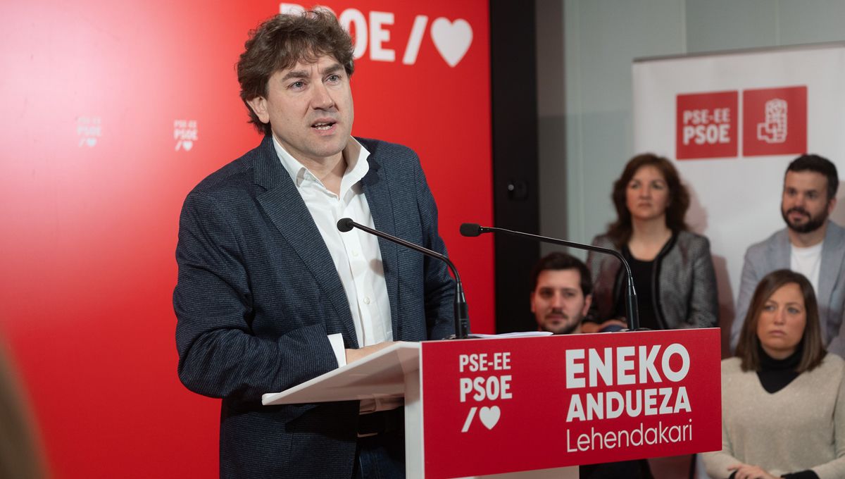 Eneko Andueza, candidato socialista a las elecciones vascas (Foto. Socialistas vacos)