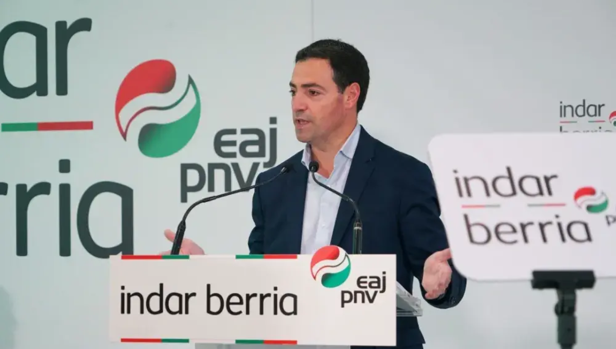 El candidato a lehendakari del PNV, Imanol Pradales. (EP)