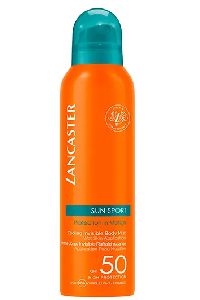 LANCASTER SUN SPORT COOLING INVISIBLE MIST WET SKIN APPLICATION SPF50 (Foto. Lancaster)