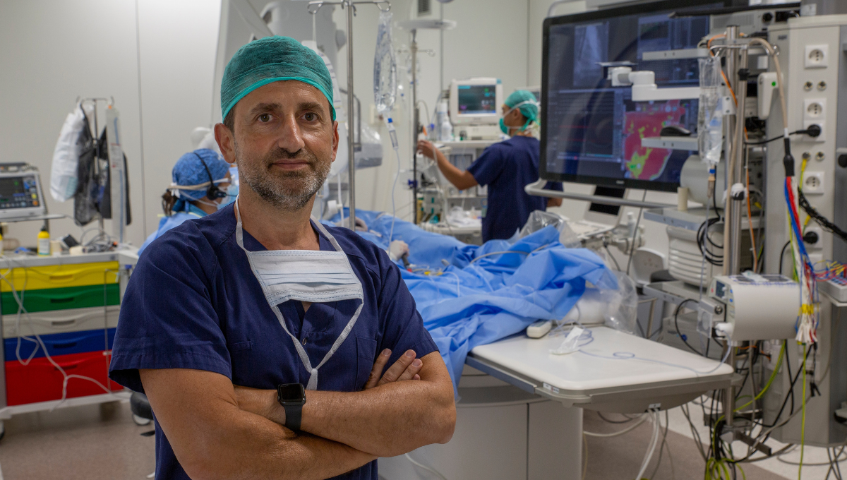 Dr. Antonio Berruezo, director del Departamento de Arritmias y de Investigación e Innovación del Instituto del Corazón Tekno, y autor del estudio del nuevo catéter (Foto. Teknon)