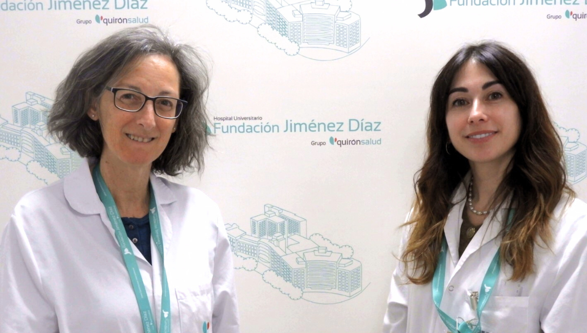 Las doctoras Martín Ríos y Moza Moríñigo (Foto. Fundación Jiménez Díaz)