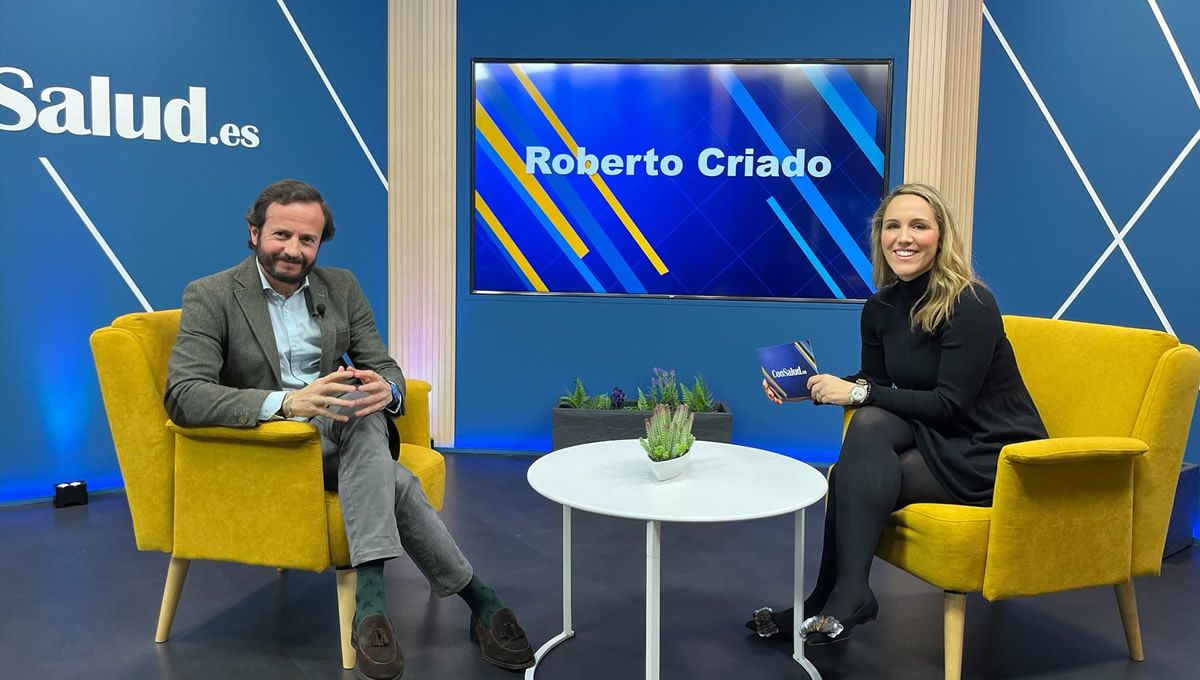 Roberto Criado, de Reig Jofre, visita el plató de ConSalud TV