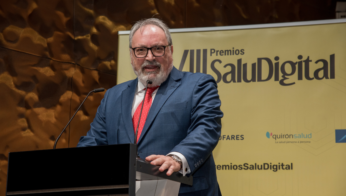 Juan Blanco, el presidente del Grupo Mediforum, en la inaguración de los VIII Premios SaluDigital. (Miguel Ángel Escobar)
