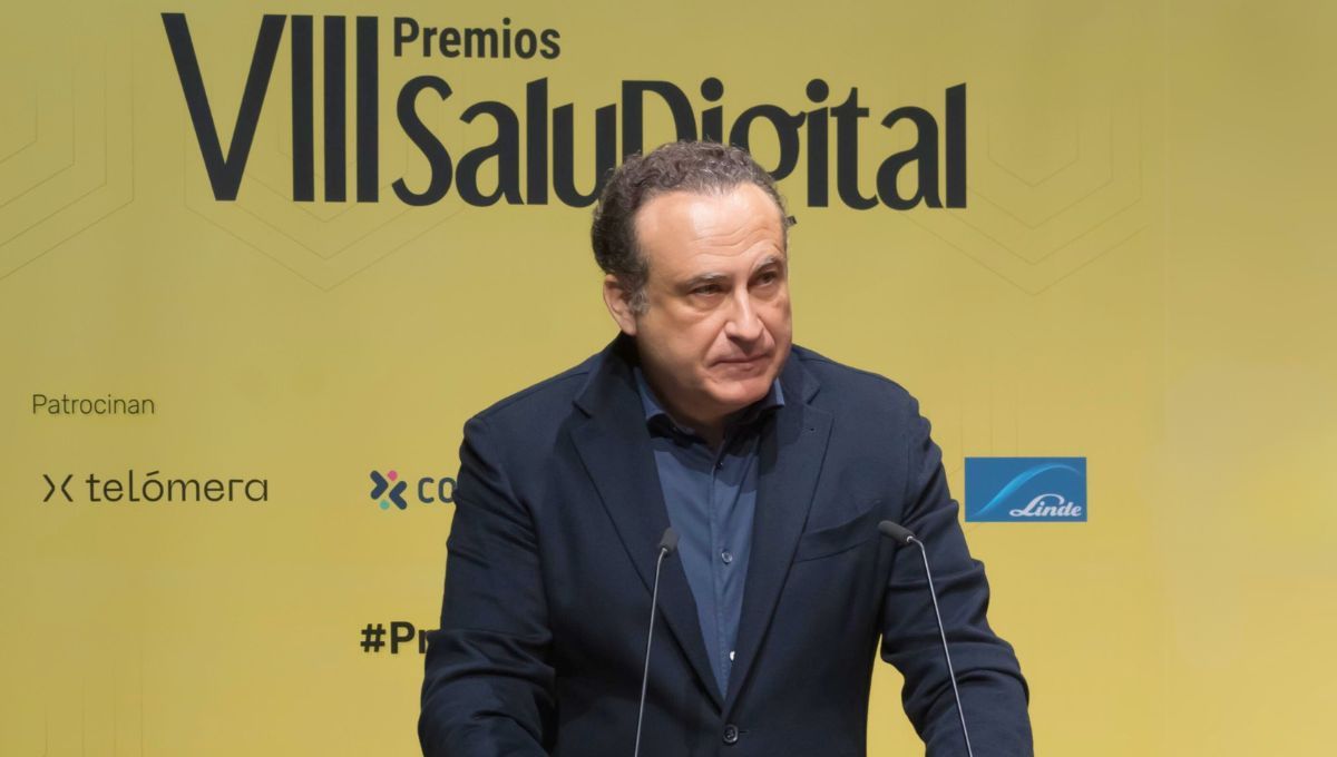 José Luis Enríquez, CEO de Telómera durante los VIII Premios SaluDigital (Fuente: Consalud)