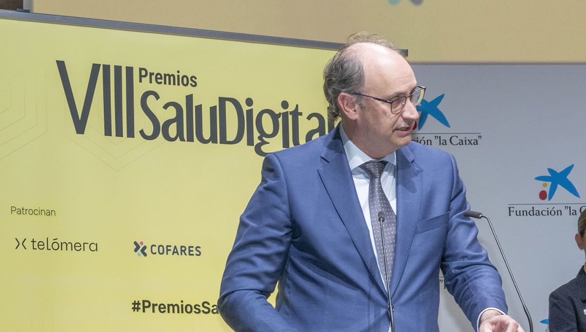 Miguel López Valverde, consejero de Digitalización de la CAM, fue el encargado de inaugurar los VIII Premios SaluDigital (foto: Óscar Frutos)