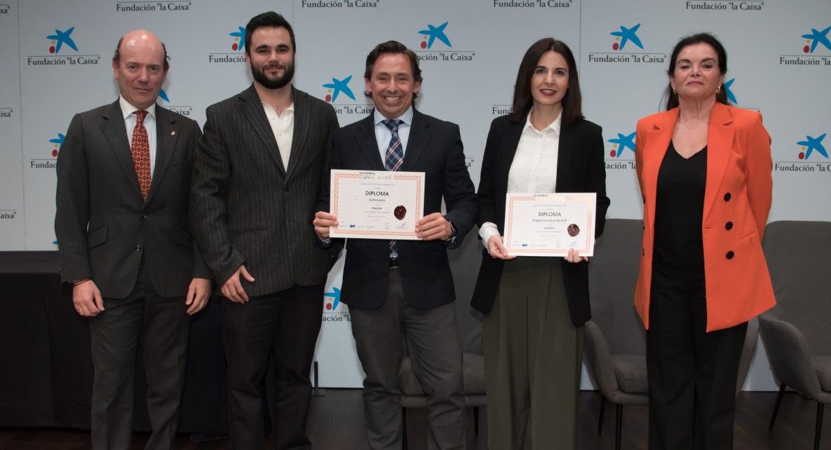 Diploma a los finalistas en Mejor Proyecto en Telemedicina de los VIII Premios SaluDigital (Foto. Miguel Ángel Escobar)