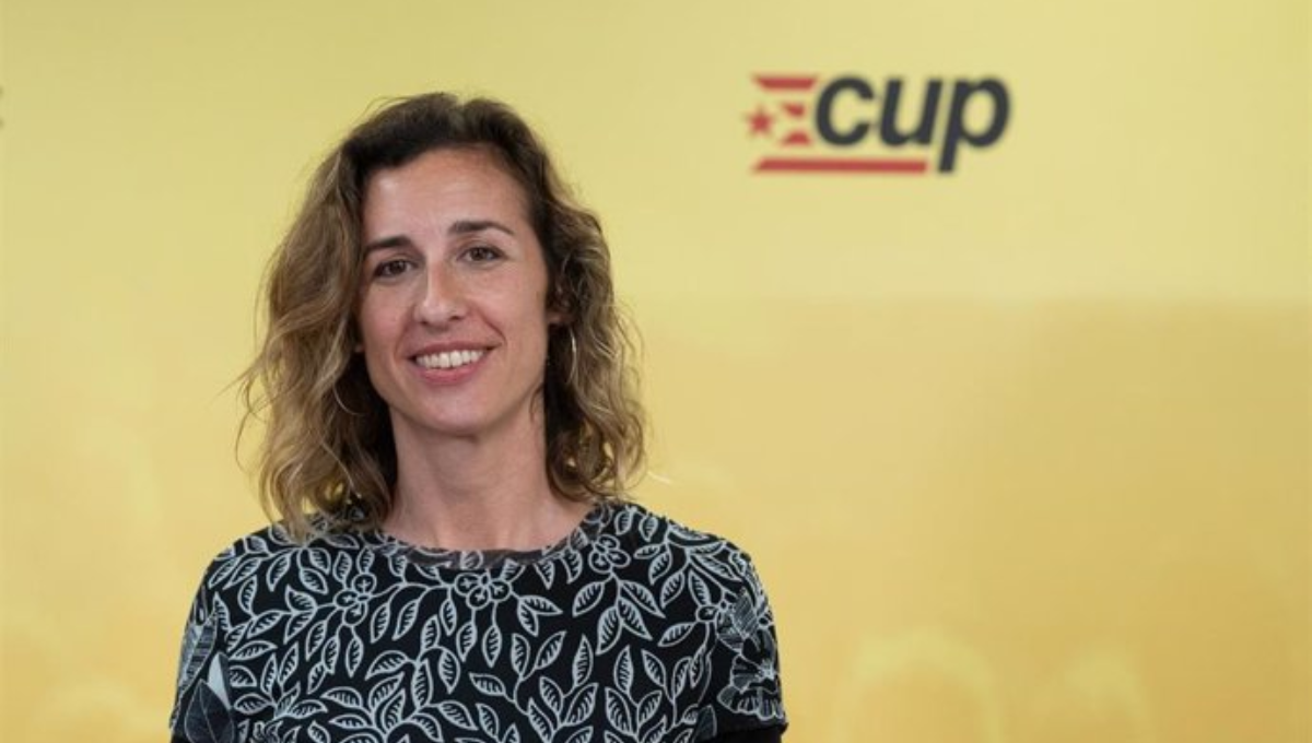 La candidata de la CUP a presidir la Generalitat, Laia Estrada. (EP)