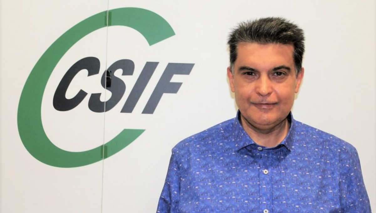 El portavoz de Sanidad de CSIF, Fernando García, atiende a Consalud.es. (CSIF)