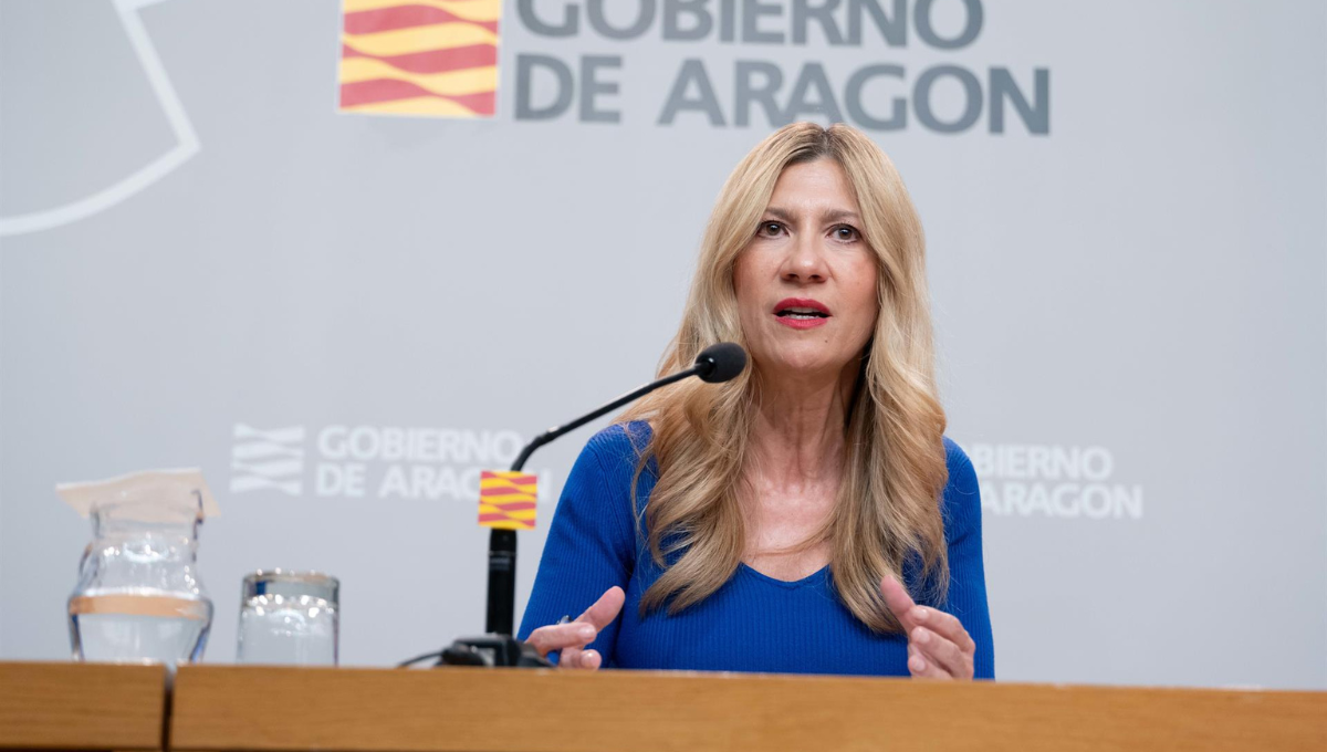 La vicepresidenta segunda y portavoz del Gobierno de Aragón, Mar Vaquero (Foto. Europa Press)