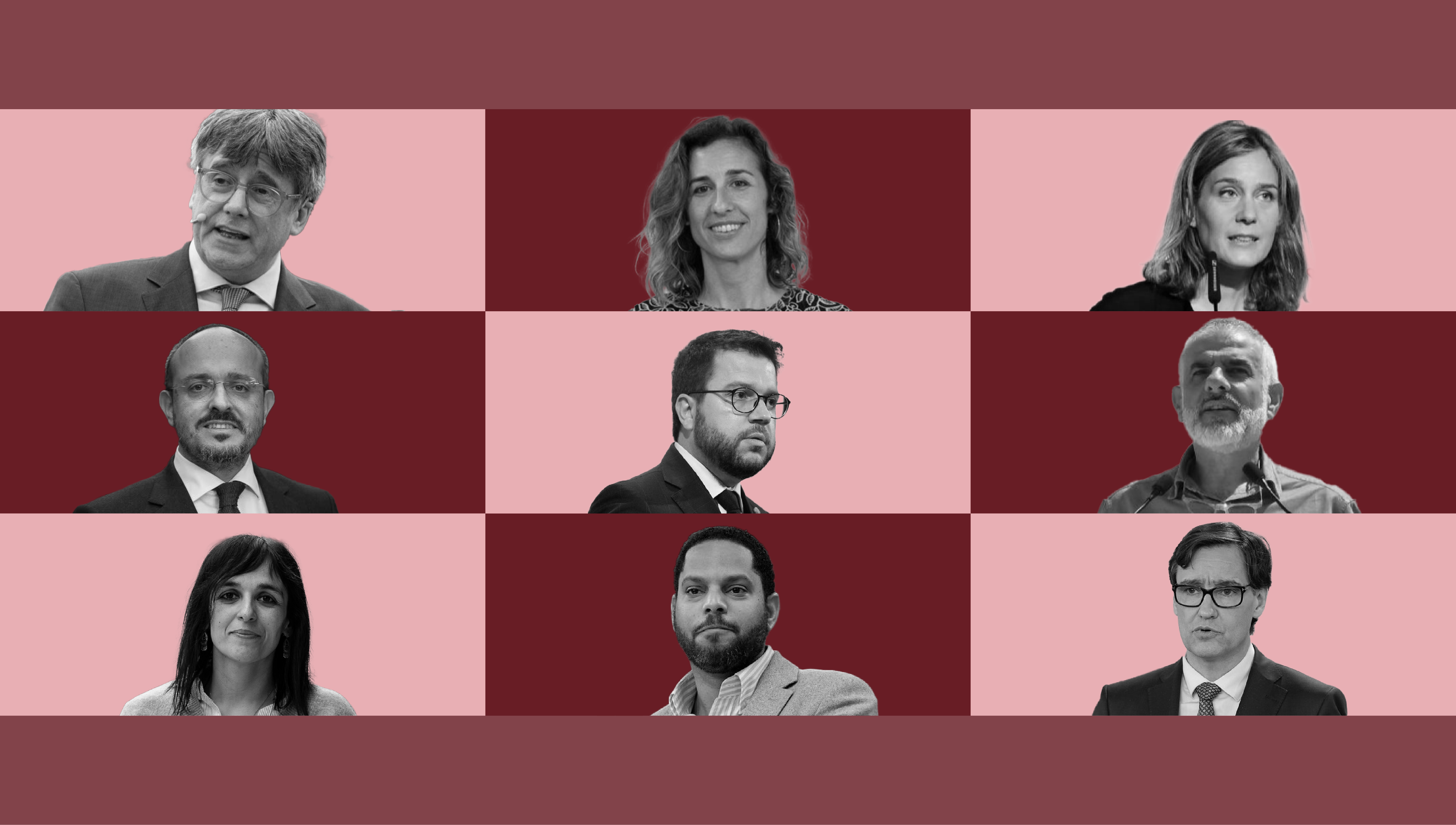 Candidatos a la presidencia de Cataluña (Foto. Montaje)