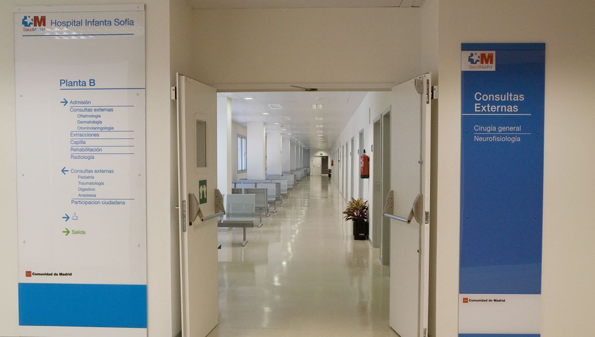 Pasillo del Hospital Infanta Sofía (Foto. Comunidad de Madrid)