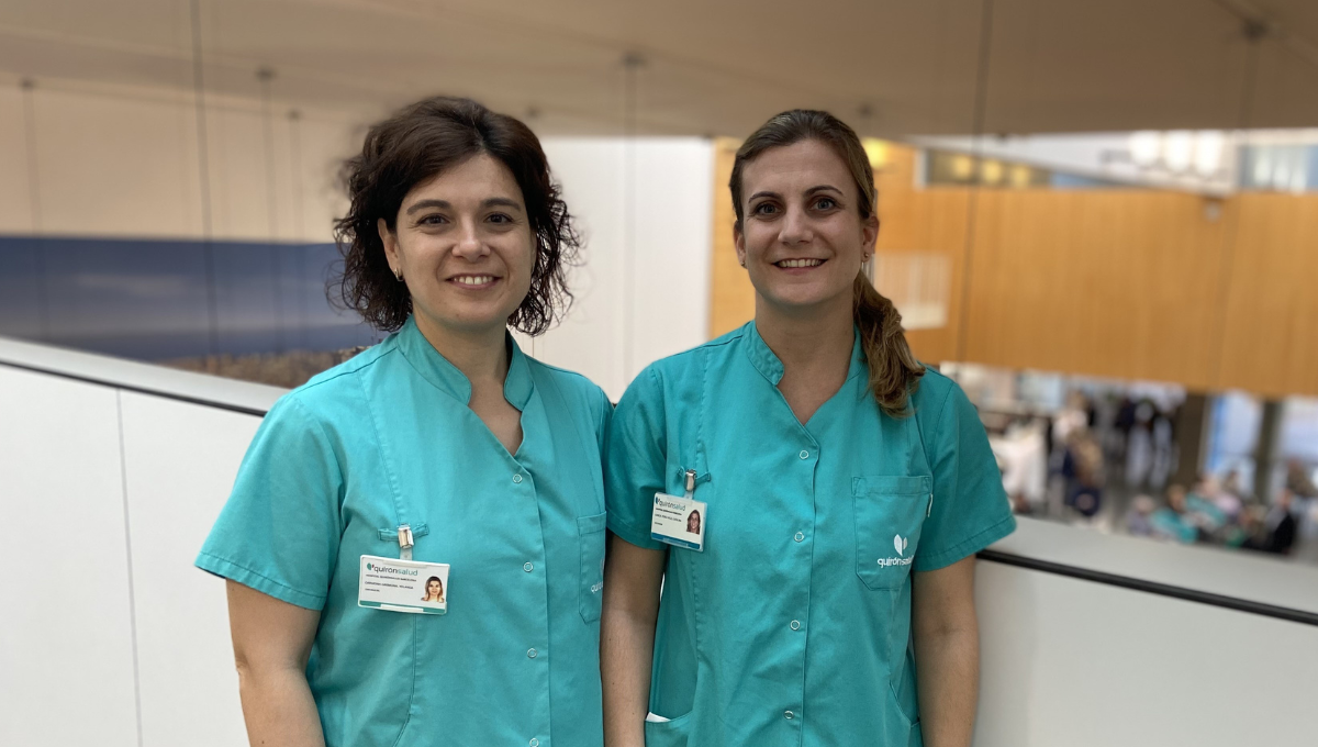 Yolanda Carmona y Catalina García (Foto. Hospital Quirónsalud Barcelona)