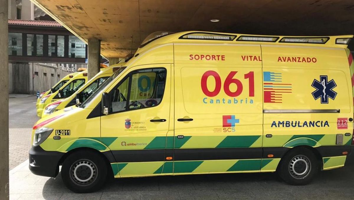Ambulancias del Servicio de Salud de Cantabria (Foto. Gob. Cantabria)