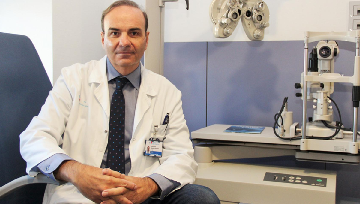 El secretario general de la Sociedad Española de Oftalmología, Dr. José Antonio Gegúndez, atiende a ConSalud.es. (CAM)