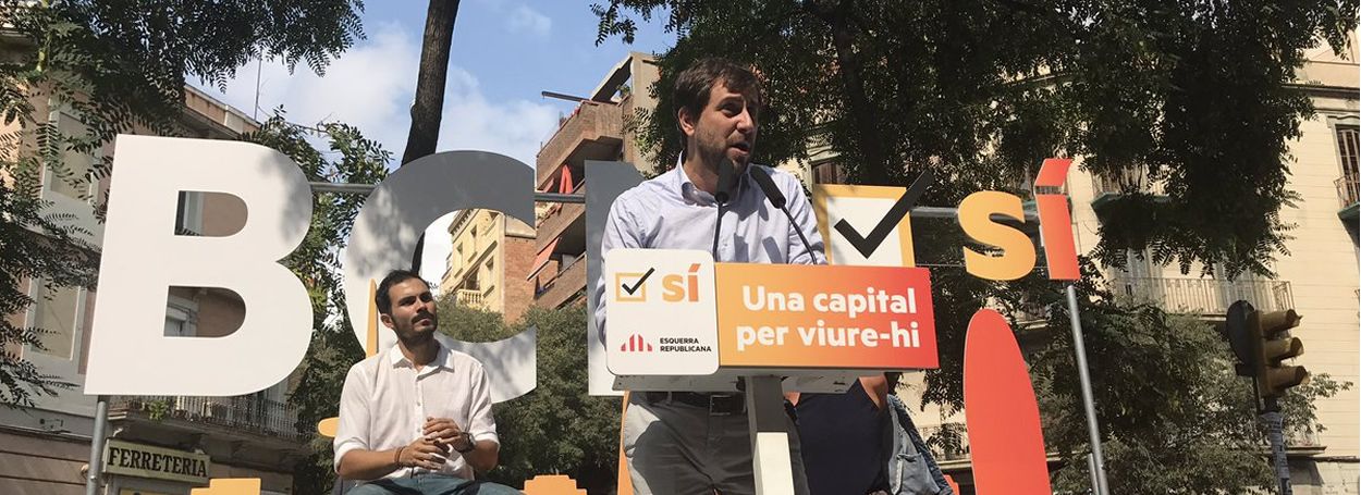 El exconsejero de Salud, Antoni Comín, participando en un acto de ERC.