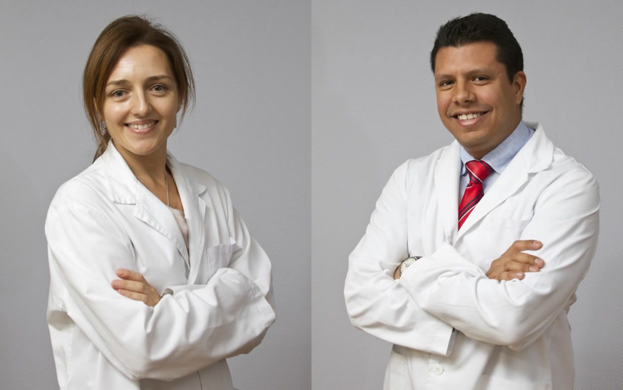 Los doctores Elena Marín y Andrés Salazar