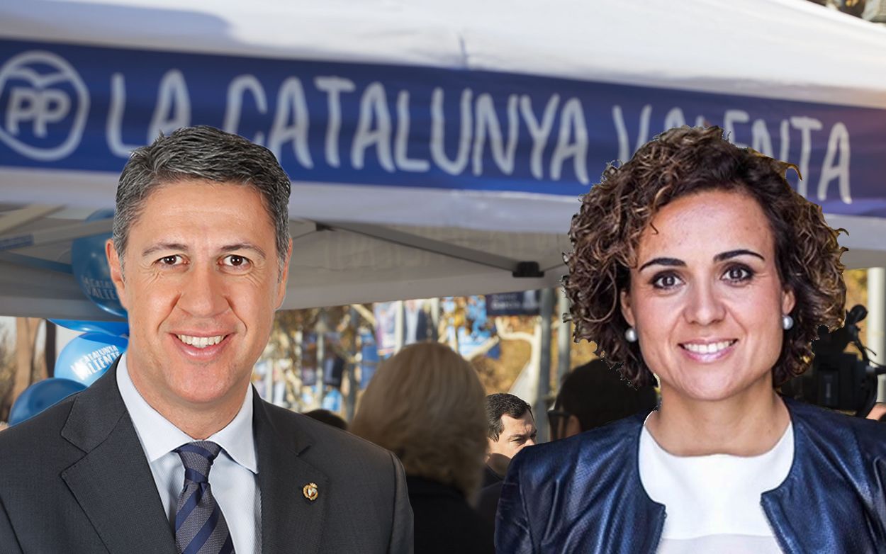 Xavier García Albiol, líder del PP de Cataluña, y Dolors Montserrat, ministra de Sanidad.