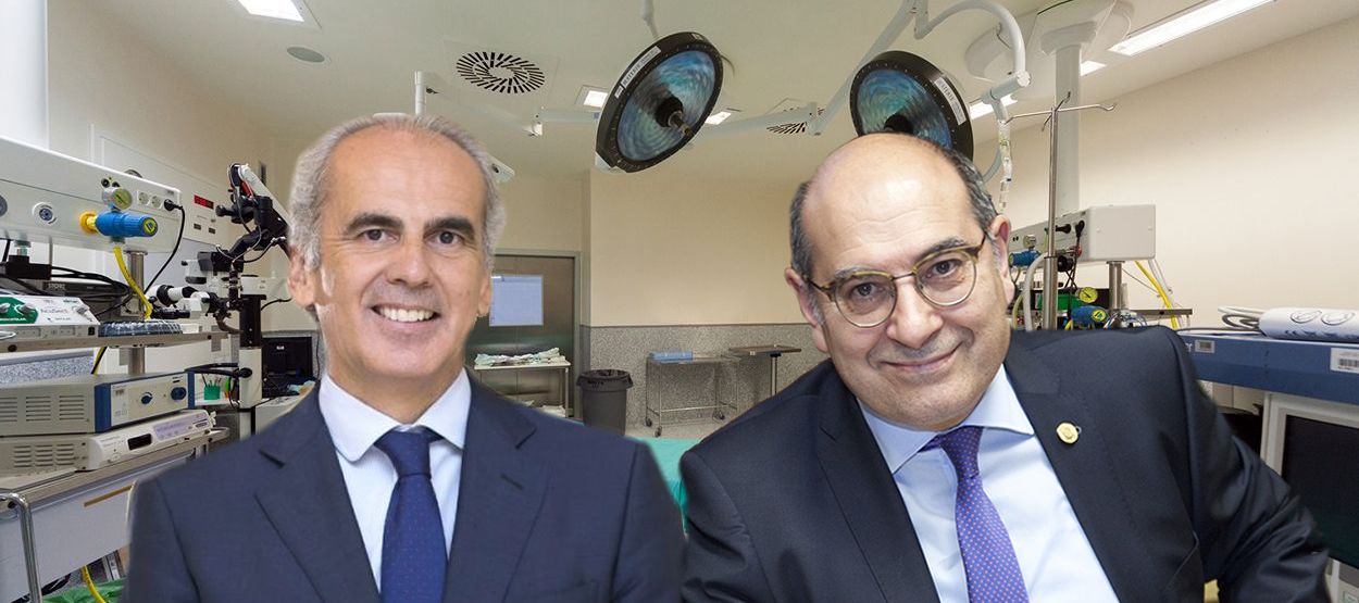 Enrique Ruiz Escudero (izquierda), consejero de Sanidad de Madrid y Jon Darpón (derecha), consejero de Salud del País Vasco