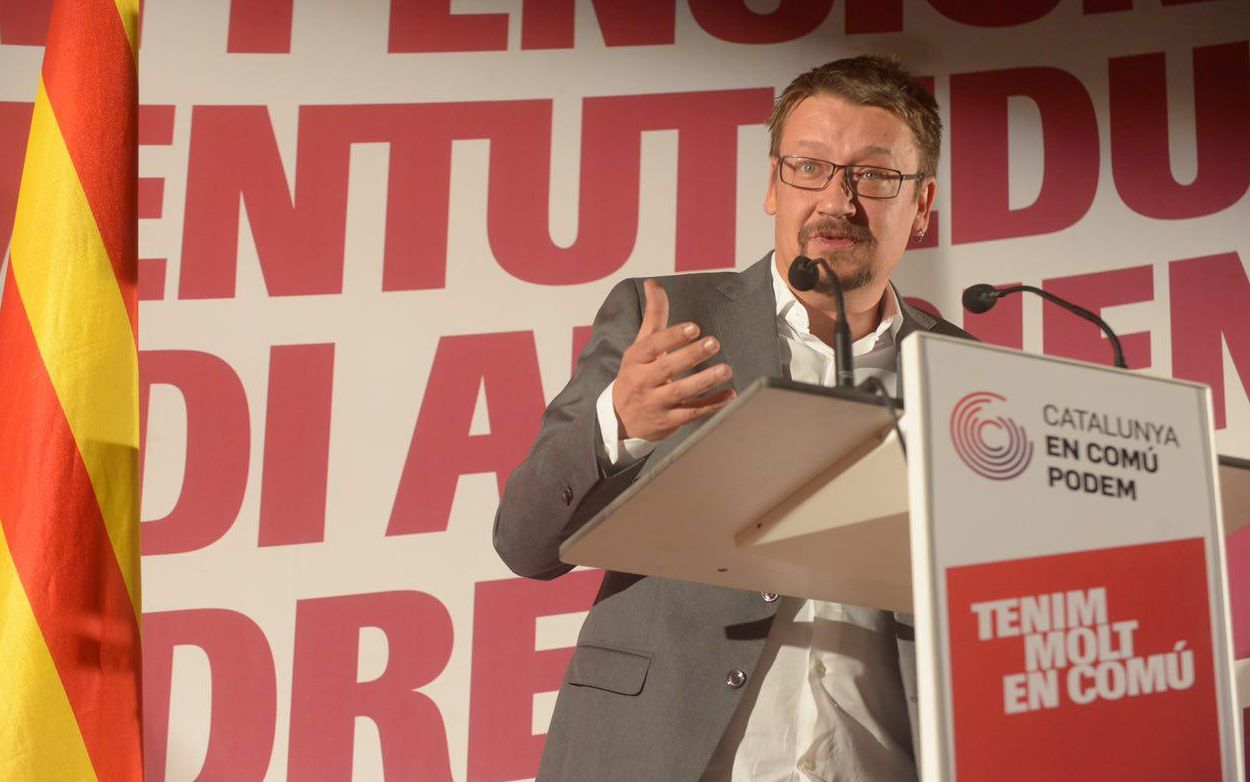 Xavier Domènech, cabeza de lista de Catalunya En Comú-Podem para las elecciones del 21 de diciembre.