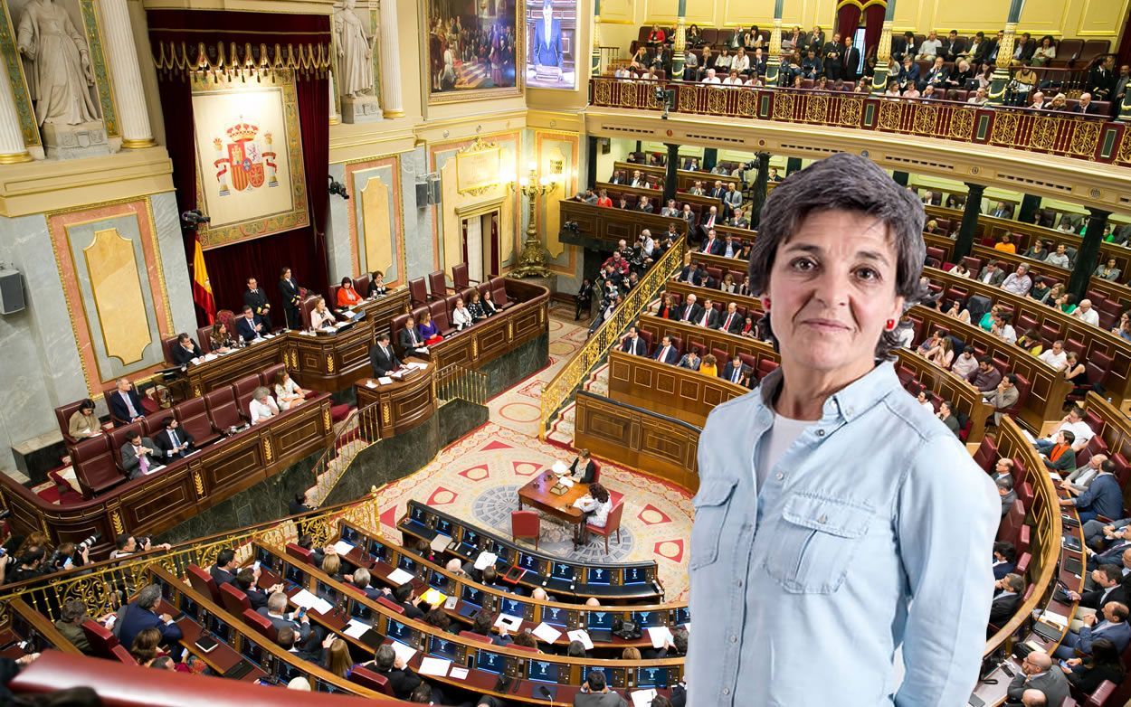 Amparo Botejara, diputada de Unidos Podemos en el Congreso.
