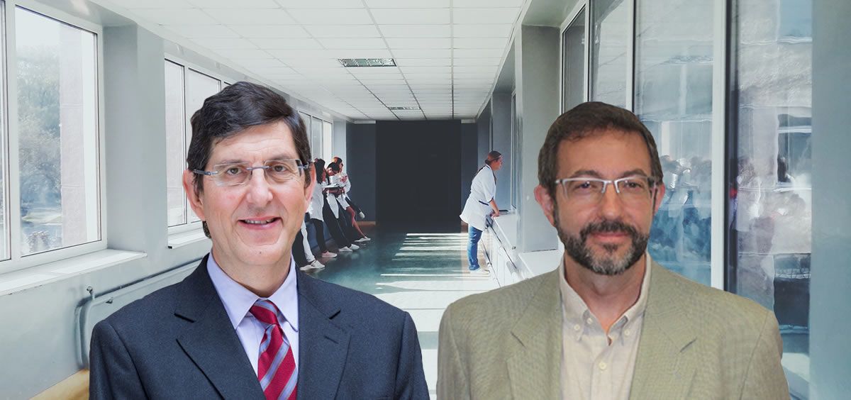 El consejero de Salud de Murcia, Manuel Villegas, y Asensio López, gerente del Servicio Murciano de Salud
