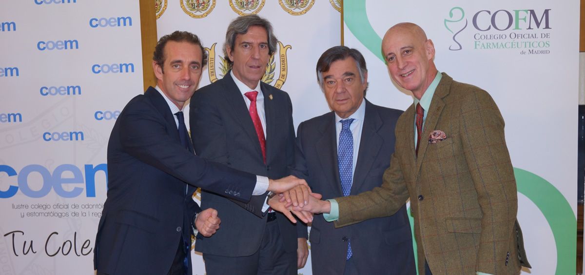 Acuerdo pionero entre colegios profesionales de dentistas, farmacéuticos, médicos y fisioterapeutas de la Comunidad de Madrid
