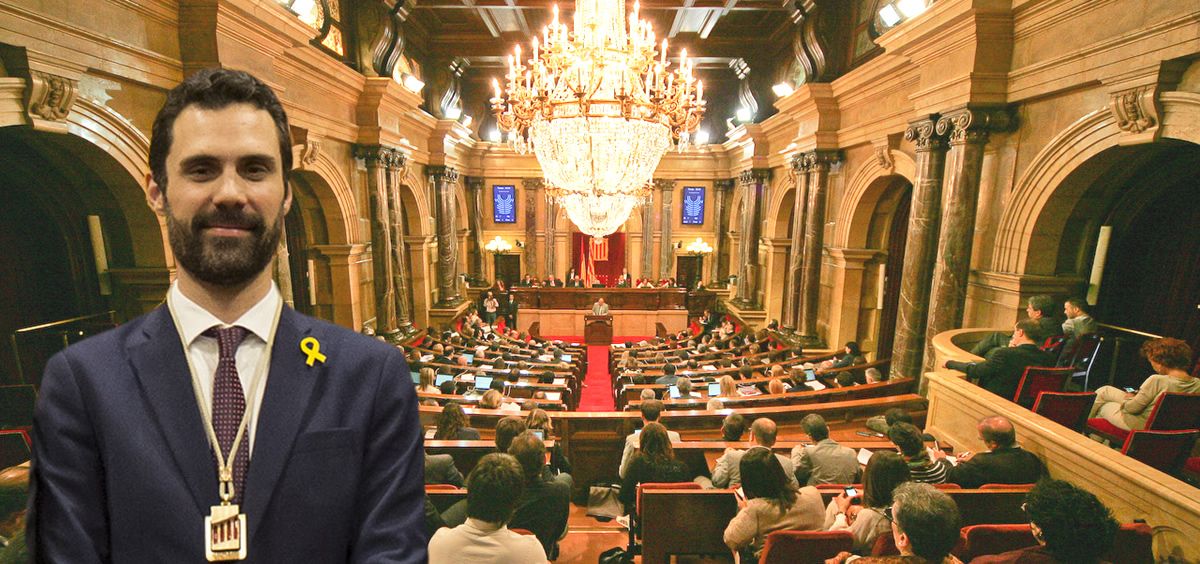 Roger Torrent, recién elegido presidente del Parlamento de Cataluña.