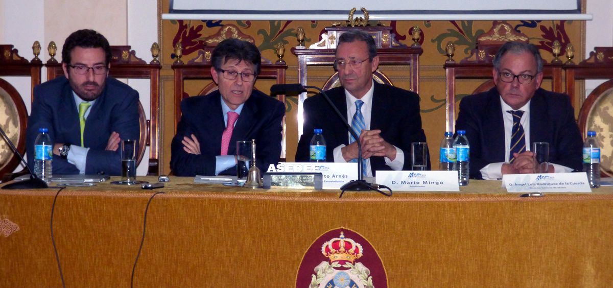 De izq. a dcha.: Joaquín Rodrigo, Humberto Arnés, Mario Mingo y Ángel Luis Rodríguez de la Cuerda.