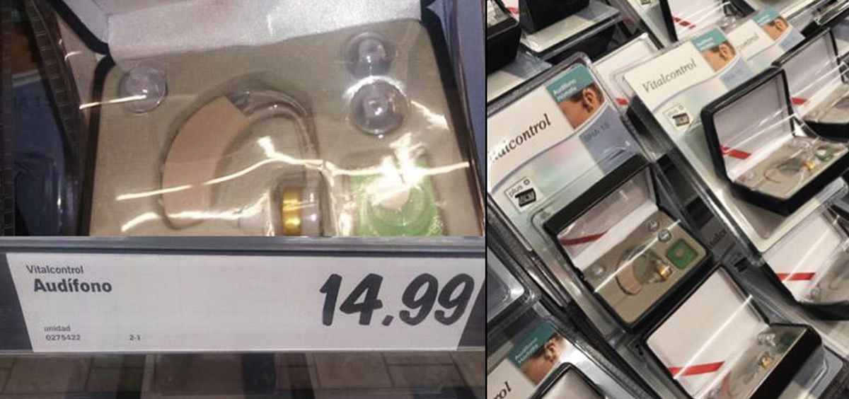Amplificadores de sonido que se vendían como audífonos en los supermercados de Lidl