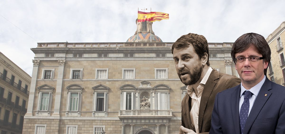 Toni Comín, exconsejero de Salud de Cataluña, y Carles Puigdemont, expresidente catalán.