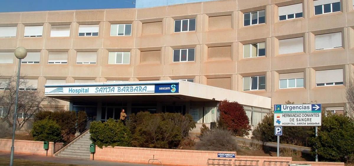 Fachada del Hospital Santa Bárbara de Puertollano