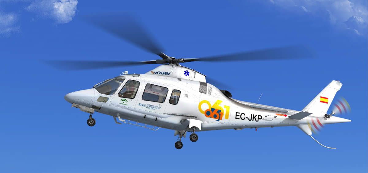 Helicóptero del servicio aéreo del 061 de Andalucía
