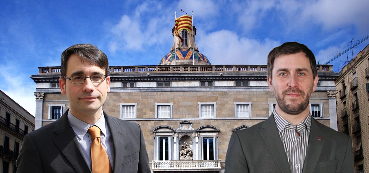 David Elvira, director del Servicio Catalán de Salud, y Toni Comín, exconsejero de Salud en Cataluña.