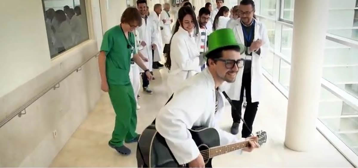 Imagen del vídeo lanzado por el Hospital Gregorio Marañón en agradecimiento a los donantes