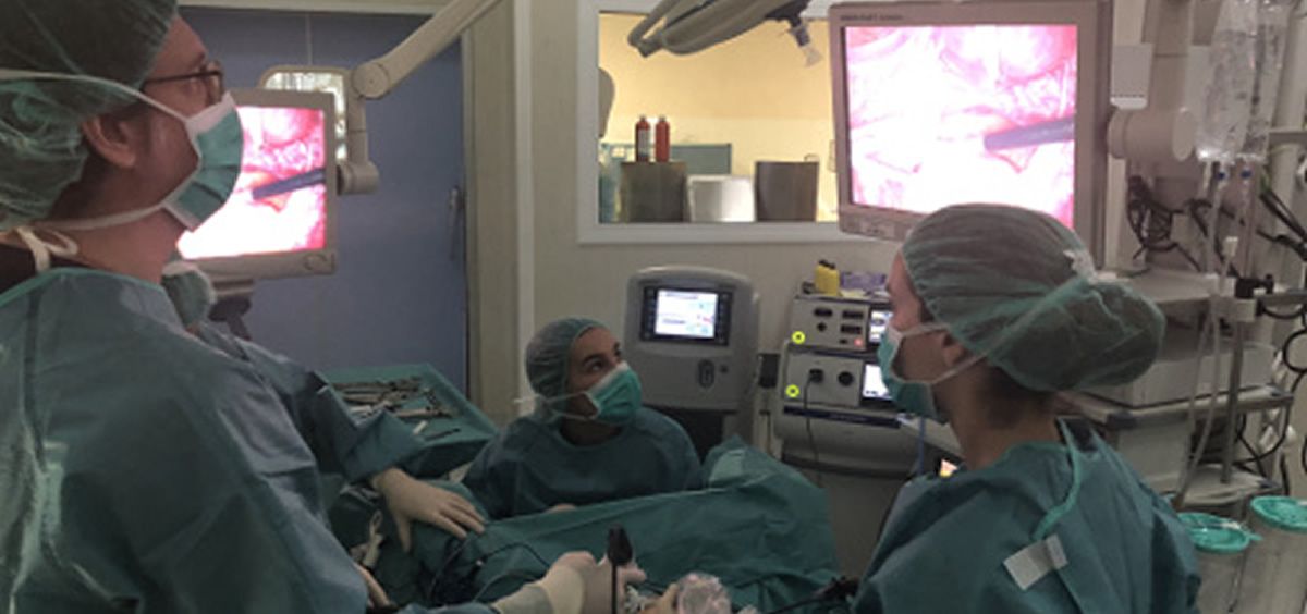 Una cirugía de endometriosis donde interviene el doctor Pere Barri