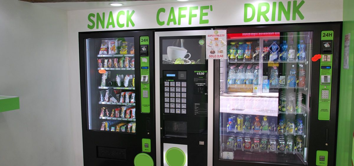 Máquinas expendedoras de productos alimenticios de comida y bebida