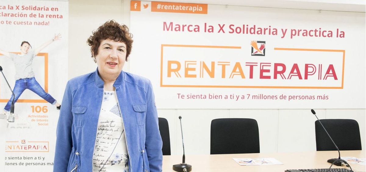 Estrella Rodríguez Pardo, presidenta de la Plataforma de ONG de Acción Social que coordina la campaña "X Solidaria"