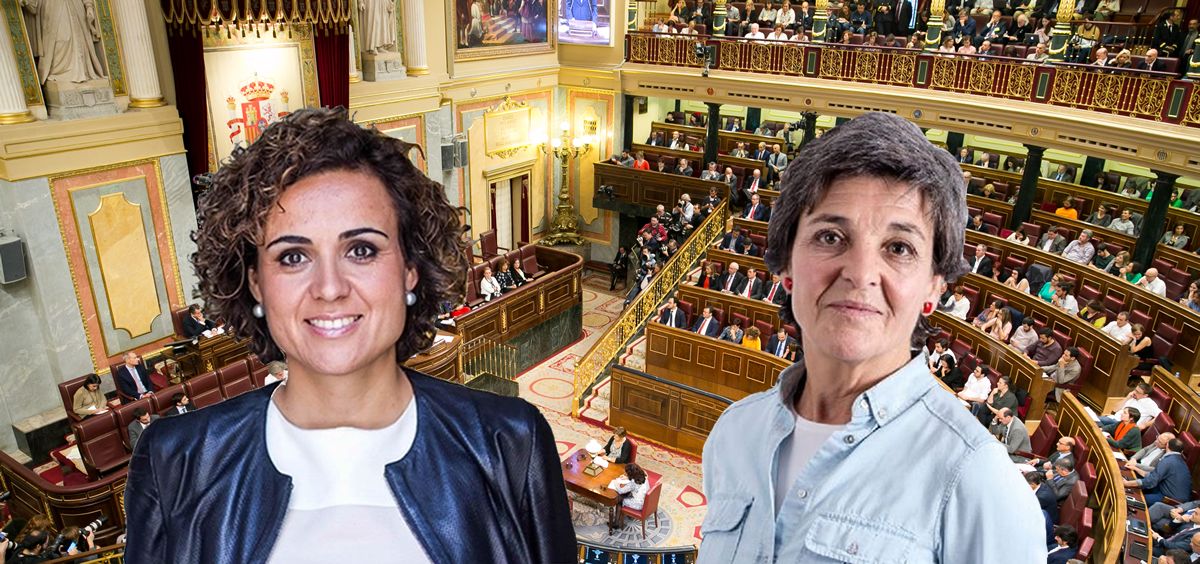 Dolors Montserrat, ministra de Sanidad, y Amparo Botejera, portavoz de Sanidad de Unidos Podemos en el Congreso.