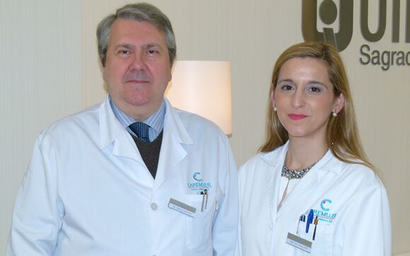 Los doctores José Luis García Benítez y Victoria Rey Caballero