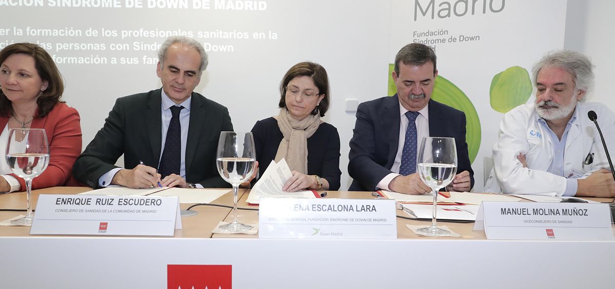 La Consejería de Sanidad de la Comunidad de Madrid ha firmado un convenio con la Fundación Down Madrid.