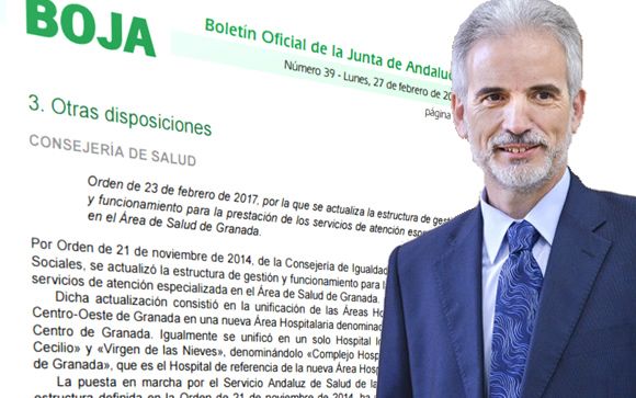 La Orden que deroga la fusión está firmada por el consejero de Salud de Andalucía, Aquilino Alonso.