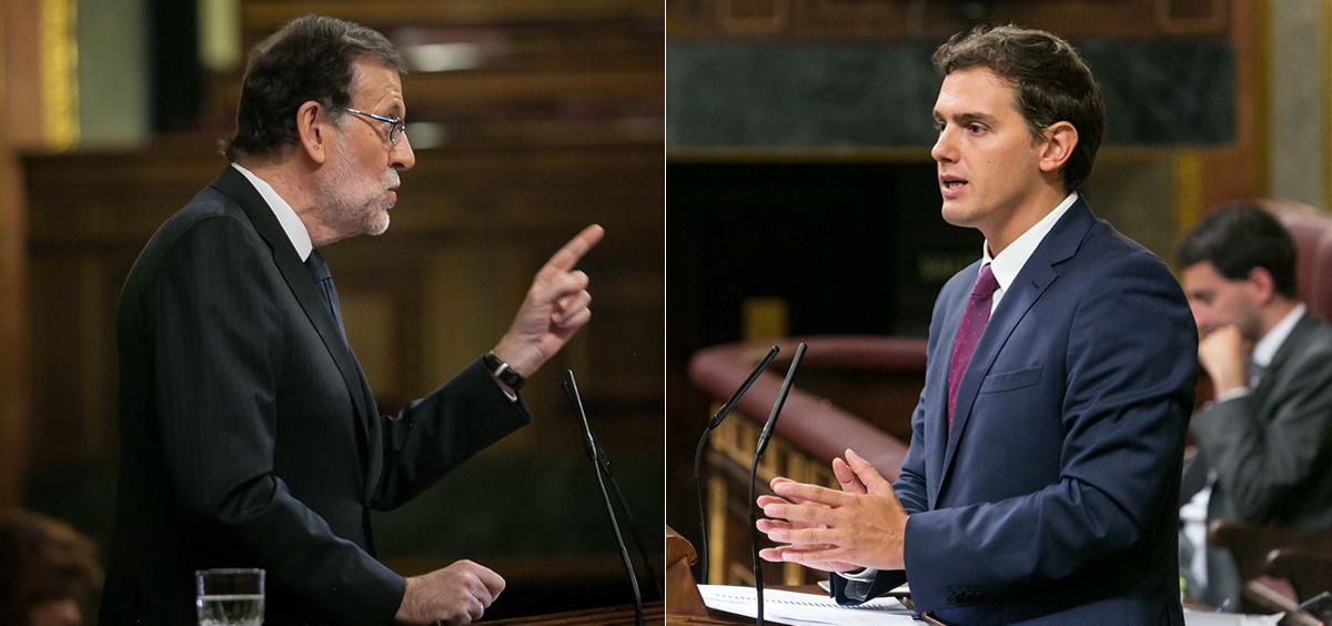 Mariano Rajoy y Albert Rivera se han lanzado reproches sobre cómo han actuado ante la delegación de voto de Toni Comín.