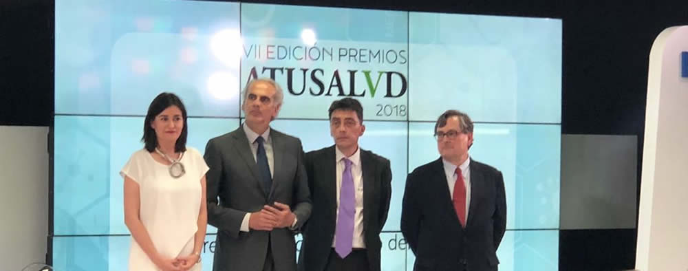 Carmen Montón, Enrique Ruiz Escudero, Sergio Alonso y Francisco Marhuenda, en los Premios A Tu Salud