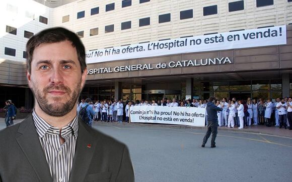 Comín y el General de Catalunya se comprometen a avanzar sobre el futuro del hospital
