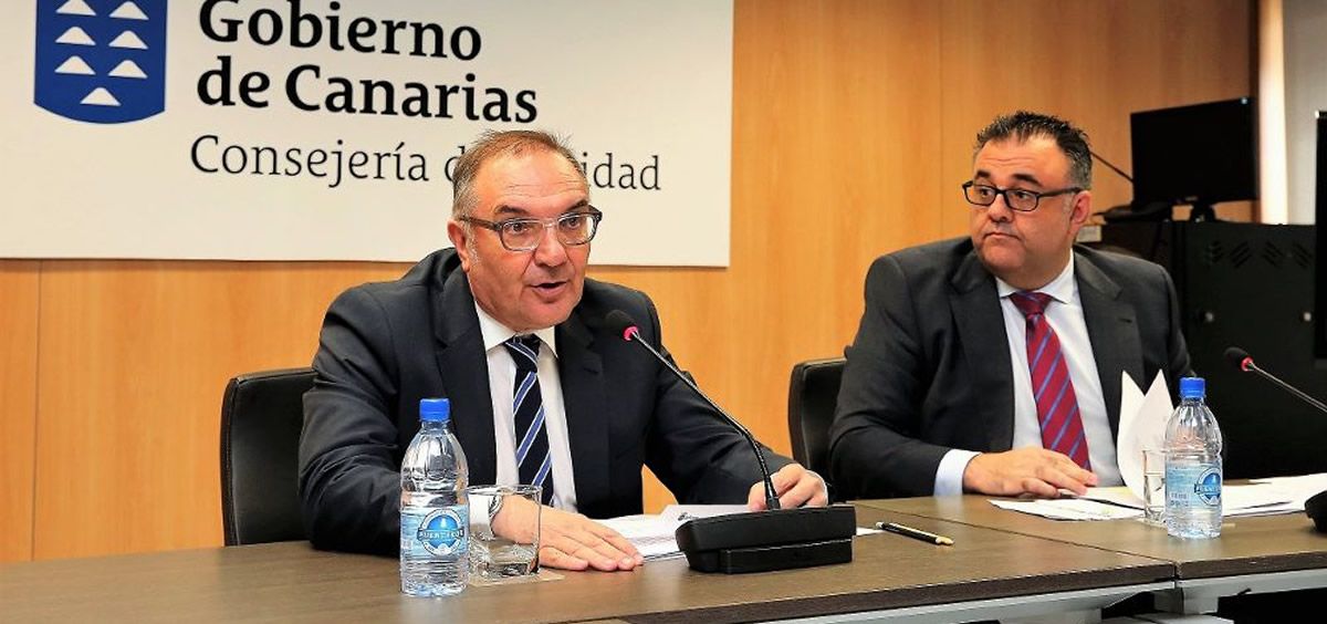 El consejero de Sanidad de Canarias, José María Baltar.